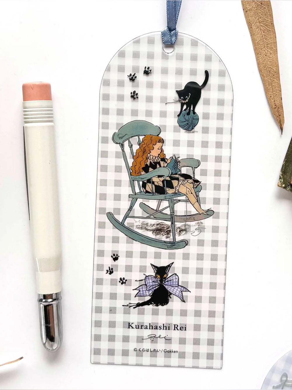 Gakken Rei Kurahashi Clear Bookmark - Blue